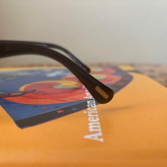 OLIVER PEOPLES Dark Brown EXTON Oval Frames SUNGLASSES - Handmade ITALY DESIGNER main image 6